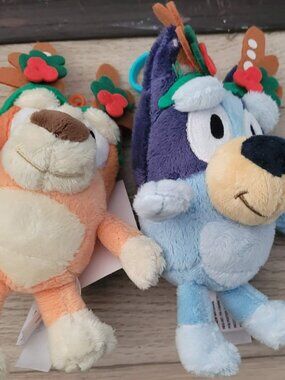 new choice of BLUEY OR BINGO PLUSH BACKPACK CLIP KEYCHAIN christmas holiday